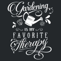 Gardening is My Favourite Therapy - Softstyle™ women's ringspun t-shirt Design